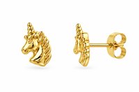 Boucles d'oreilles Enfant in Or jaune UNICORNI FRED